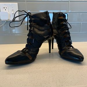 BCBG lace up pumps